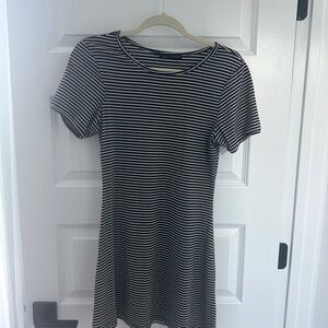 Brandy Melville Black and White Striped Dress